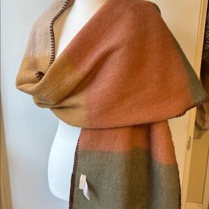 Anthropologie Pilot brand Multicolor Block Scarf warm winter accessory women’s